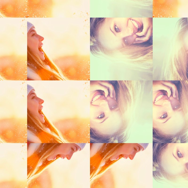 Mosaic blend example